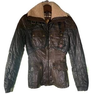 Belstaff leather bomber